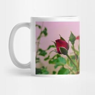 Red Rose Under The Pink Sky Mug